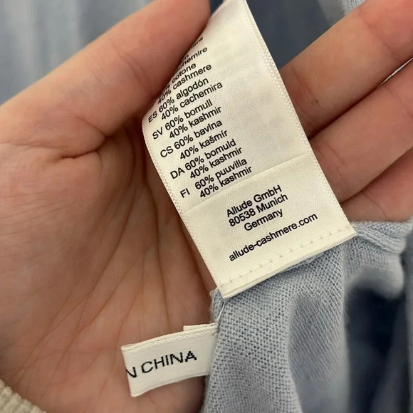 Allude Cotton Cashmere Button Cardigan - Picture 4 of 4